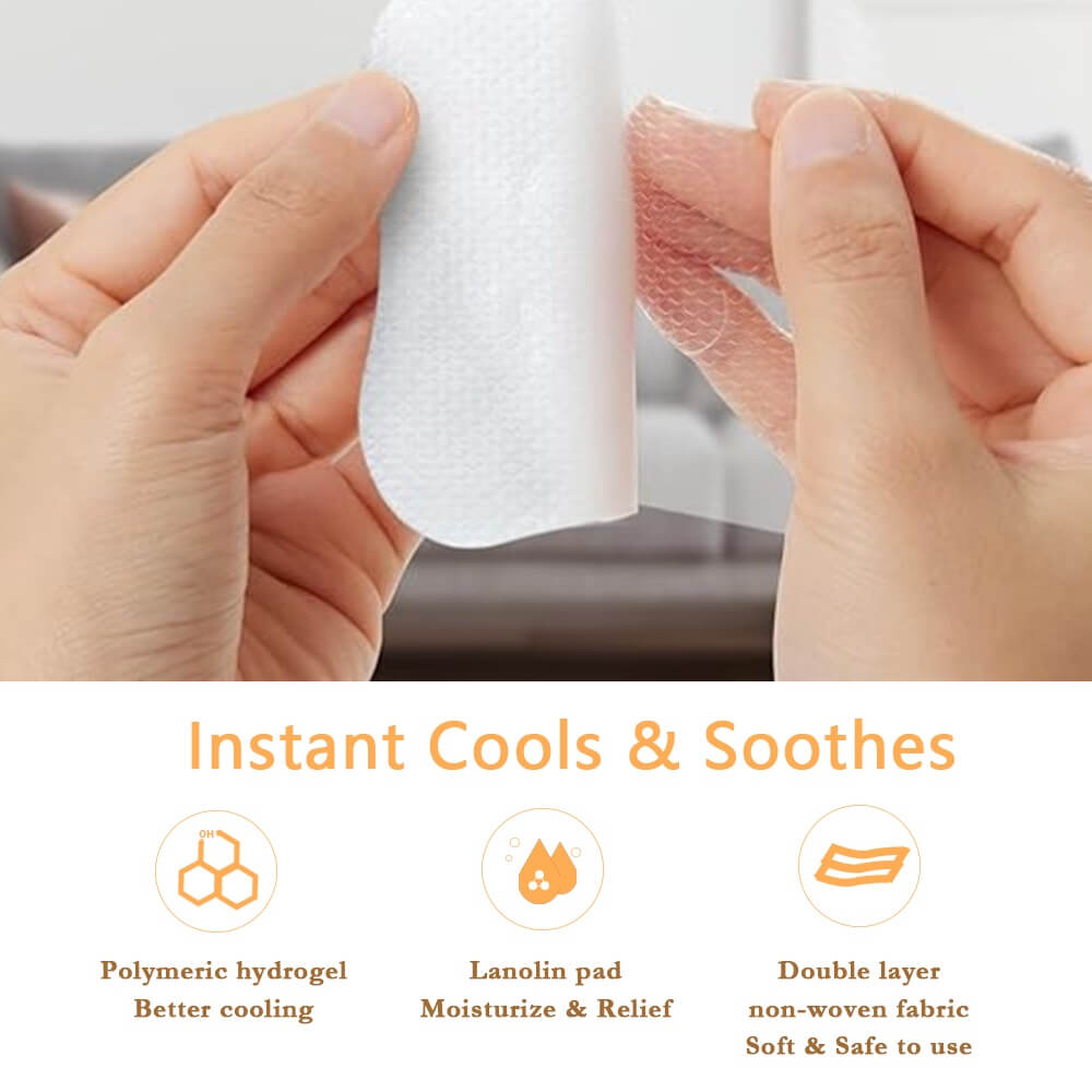 Hydrogelindlæg til ømme brystvorter (Breast Pads) – 10 stk.